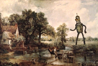 Illustration for article titled The Time Travelers Hidden In Thrift Store Paintings